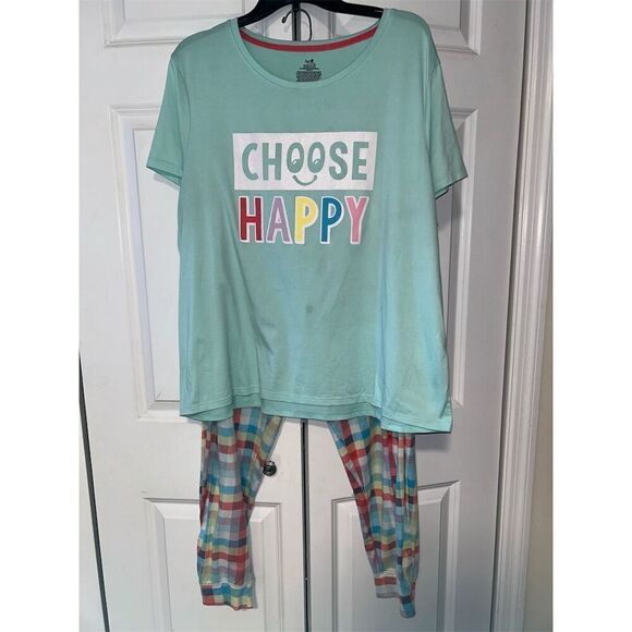 Secret Treasures Women's XL Plaid Joggers Pajama Set Multicolor - Picture 1 of 5